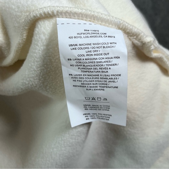 HUF Highland Polar Fleece Overshirt Size XL - Picture 9 of 13